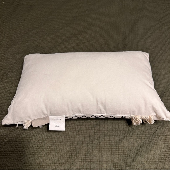 INK + IVY Boho Bea Embroidered Cotton Oblong 12X20 Pillow with Tassels - Picture 2 of 4